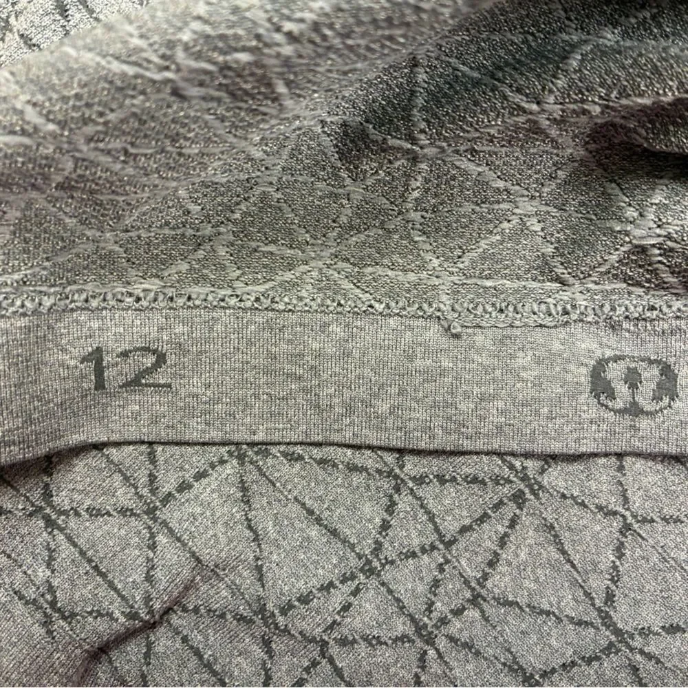 LULULEMON Swiftly Tech Short Sleeve Crew in Heathered Slate Women’s Size 12
